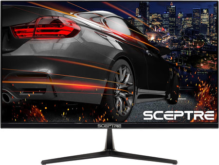 E255B-1658A 25" FHD 1080P 165Hz Gaming Monitor with AMD FreeSync, 1Ms Response Time, Dual HDMI & DisplayPort, Built-In Speakers - Sleek Metallic Black Design