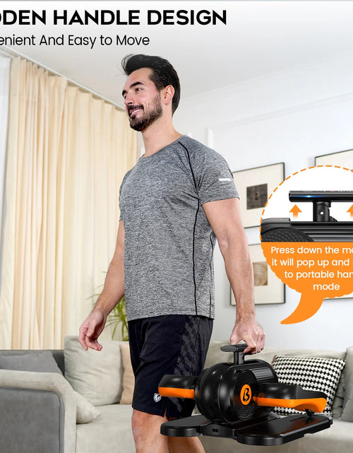 Load image into Gallery viewer, under Desk Elliptical Machine Fully Assembled Electric Pedal Exerciser Trainer Dual-Directional Training Mini Exercise Equipment with Remote Control &amp; LCD Monitor for Home Office Gym
