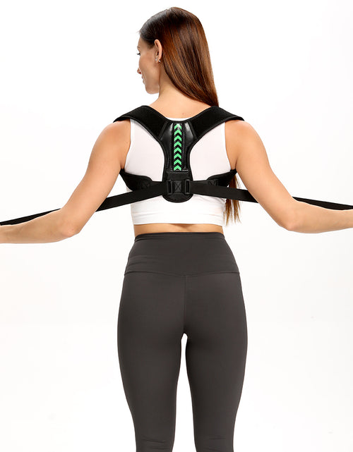 Load image into Gallery viewer, Shoulder Support Adjustable Back Pain Support Posture Corrector Brace Belt Strap

