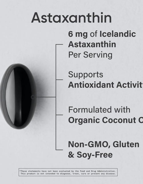 Load image into Gallery viewer, Sports Research Triple Strength Astaxanthin Supplement (6Mg) with Organic Coconut Oil for Antioxidant Activity, Skin &amp; Eye Health Support - Non-Gmo Verified &amp; Gluten Free - 120 Softgels
