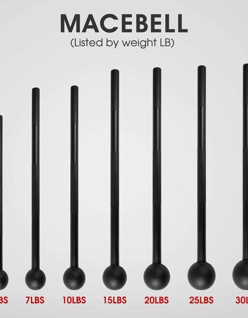 Load image into Gallery viewer, Steel Mace Bell - Versatile Strength Training for Full Body Workouts, Ideal for Muscles, Shoulders, Grips &amp; Forearms - Available in 5 to 30 LB for Men &amp; Women
