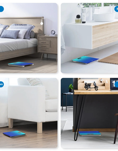 Load image into Gallery viewer, Highly Accurate Digital Body Weight Scale, 400 Lb, Gradient-Blue
