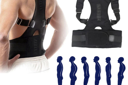 Posture Corrector Support Magnetic Back Shoulder Brace Belt Band for Men Women