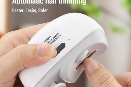 Rechargeable Electric Nail Clipper & Polisher - Automatic Trimmer for All Ages with LED Light