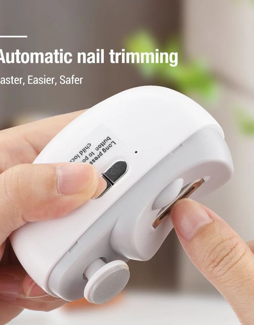 Load image into Gallery viewer, Rechargeable Electric Nail Clipper &amp; Polisher - Automatic Trimmer for All Ages with LED Light

