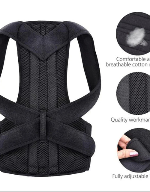 Load image into Gallery viewer, Adjustable Posture Corrector Low Back Support Shoulder Brace Belt for Men Women
