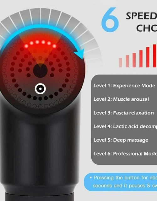 Load image into Gallery viewer, Massage Gun Percussion Massager Deep Tissue Muscle Vibrating Relaxing + 4 Heads
