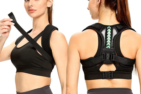 Shoulder Support Adjustable Back Pain Support Posture Corrector Brace Belt Strap