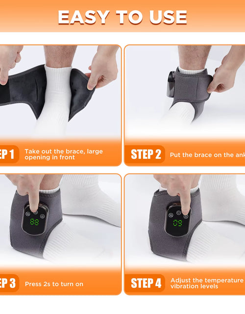Load image into Gallery viewer, Revitalize Your Feet: Electric Foot &amp; Ankle Massager with 3 Vibration Settings and Soothing Hot Compress
