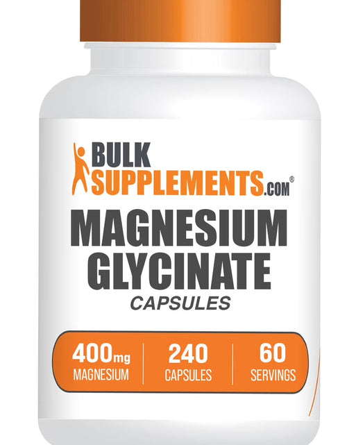 Load image into Gallery viewer, Bulksupplements Magnesium Glycinate Capsules - Easily Absorbed, Magnesium Supplement, 4 Capsules per Serving (400Mg Magnesium), 240 Count
