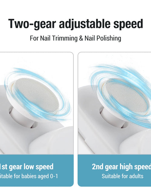 Load image into Gallery viewer, Rechargeable Electric Nail Clipper &amp; Polisher - Automatic Trimmer for All Ages with LED Light
