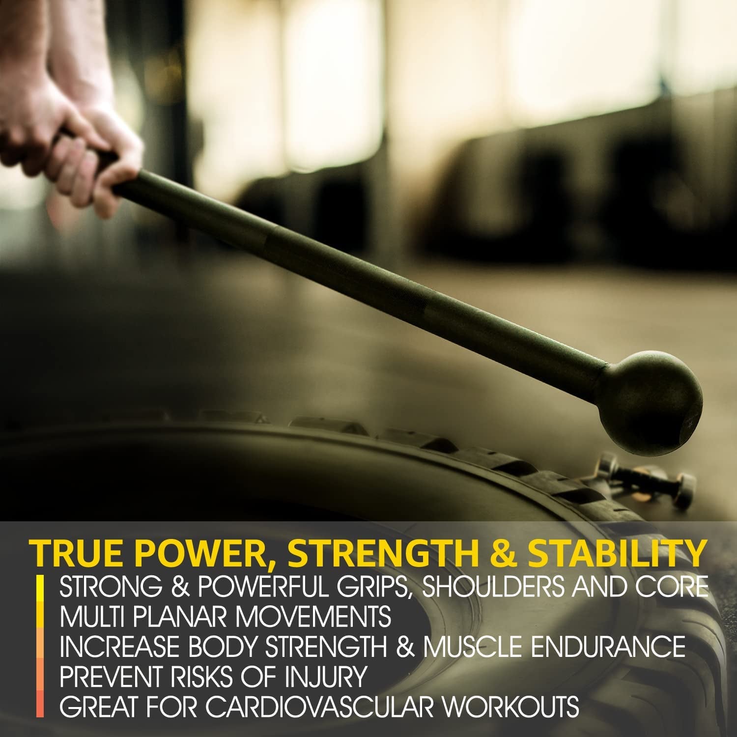 Steel Mace Bell - Versatile Strength Training for Full Body Workouts, Ideal for Muscles, Shoulders, Grips & Forearms - Available in 5 to 30 LB for Men & Women