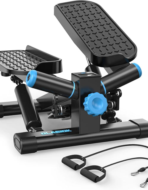 Load image into Gallery viewer, Steppers for Exercise at Home, Twist Stepper with 350LBS Loading Capacity, Mini Stepper with Resistance Bands, Hydraulic Fitness Stair Stepper for Home with LCD Monitor
