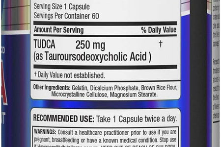 ALLMAX Nutrition TUDCA 60CT - Tauroursodexoycholic Acid - Liver Detox & Gut Health