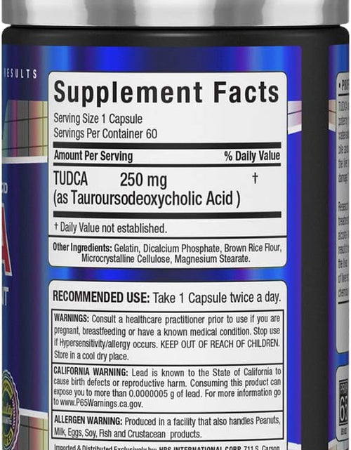 Load image into Gallery viewer, ALLMAX Nutrition TUDCA 60CT - Tauroursodexoycholic Acid - Liver Detox &amp; Gut Health
