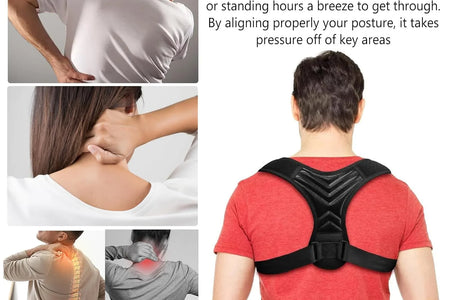 Posture Corrector Adjustable Breathable Back Brace for Women and Men, Support Belt Straightener Improve Hunchback and Relief for Upper Lower Back, Lumbar, Neck, Shoulder Pain