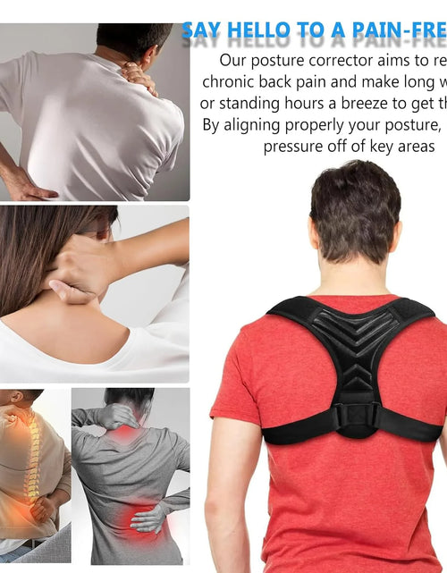 Load image into Gallery viewer, Posture Corrector Adjustable Breathable Back Brace for Women and Men, Support Belt Straightener Improve Hunchback and Relief for Upper Lower Back, Lumbar, Neck, Shoulder Pain

