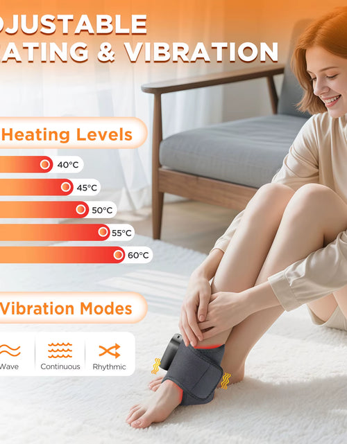 Load image into Gallery viewer, Revitalize Your Feet: Electric Foot &amp; Ankle Massager with 3 Vibration Settings and Soothing Hot Compress
