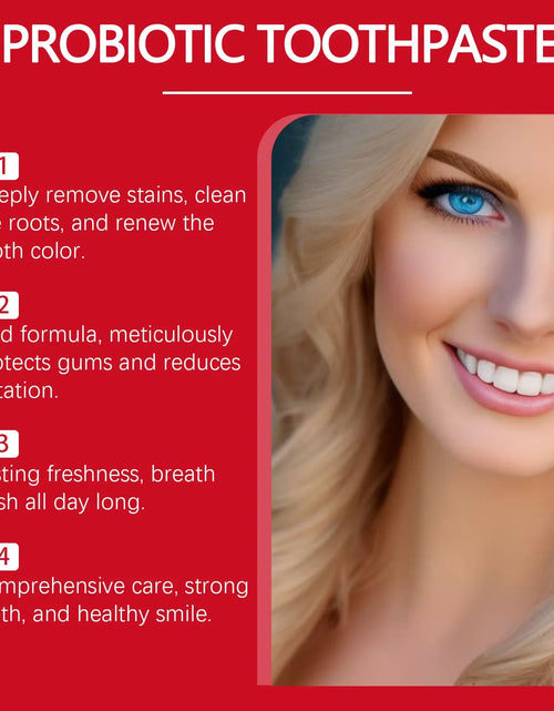 Load image into Gallery viewer, Sp-8 Probiotic Toothpaste - Brightening Mint Formula for Fresh Breath, Deep Cleaning, and Plaque Removal for Whiter Teeth
