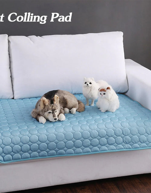 Load image into Gallery viewer, Pet Dog Cat Ice Silk Cold Nest Pad for Cooling in Summer
