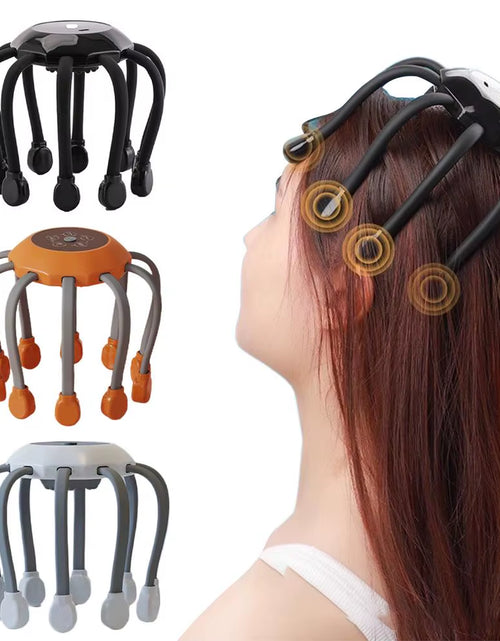 Load image into Gallery viewer, Ultimate 8-Claw Electric Head Massage Machine - 360° Relaxation Octopus Scalp Scratcher for Stress Relief and Health Care
