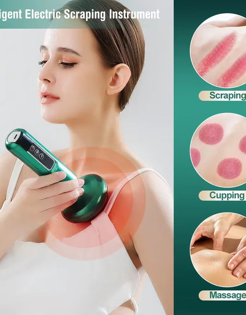 Load image into Gallery viewer, Revitalize Your Body with the Tricolor Electric Massager: Anti-Cellulite Vacuum Suction Cup &amp; Infrared Heat Scraping Therapy for Slimming and Wellness
