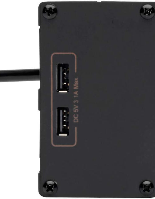 Load image into Gallery viewer, Isobar 4-Outlet Surge Protector Power Strip with 2 USB Ports, 8ft Cord, Right-Angle Plug, Metal Design, 3330 Joules Protection, Lifetime Warranty &amp; $50K Insurance
