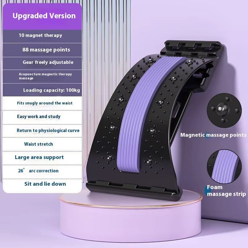 Magnetic Lumbar Back Soothing Device - Spine Stretch & Nerve Compression Relief for Ultimate Back Pain Therapy