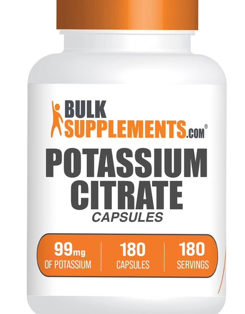 Load image into Gallery viewer, Bulksupplements Potassium Citrate Capsules - 1 Capsule per Serving (99Mg of Potassium), 180 Count
