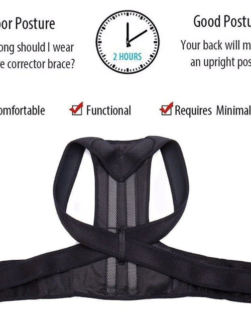 Load image into Gallery viewer, Adjustable Posture Corrector Low Back Support Shoulder Brace Belt for Men Women
