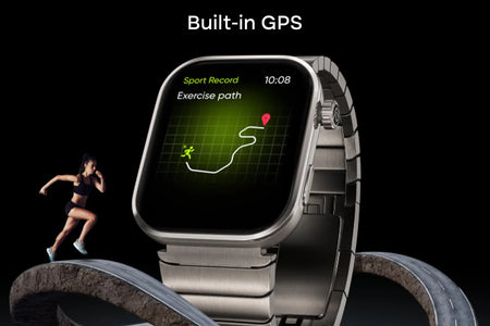 Colorfit Pro 6 Max Smartwatch – 1.96" AMOLED, AI, Stainless Steel, GPS, Swim, 5 ATM, 7-Day Battery, Sports, Fitness & Health (Signature Brown)