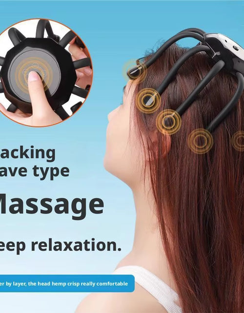 Load image into Gallery viewer, Ultimate 8-Claw Electric Head Massage Machine - 360° Relaxation Octopus Scalp Scratcher for Stress Relief and Health Care
