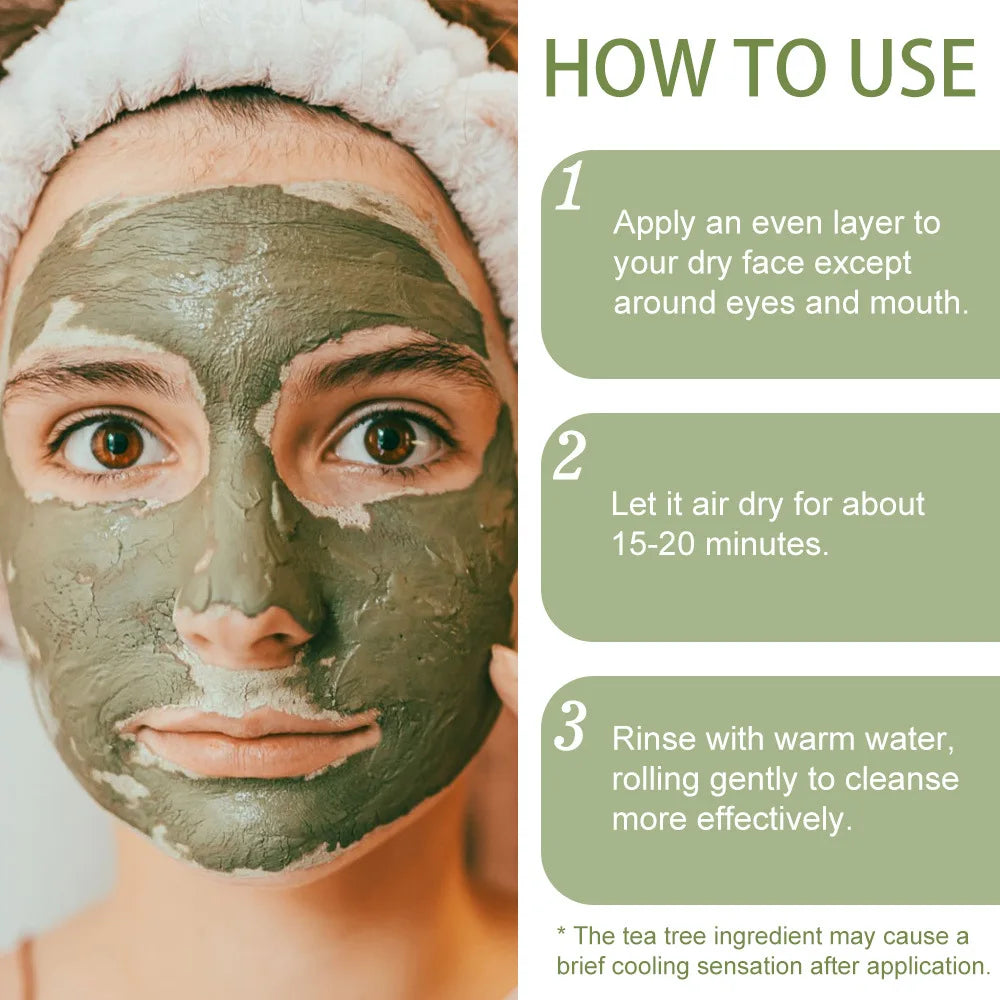 Revitalizing Volcanic Mud Facial Mask - Deep Cleansing & Moisturizing for Face and Body, Minimizes Pores