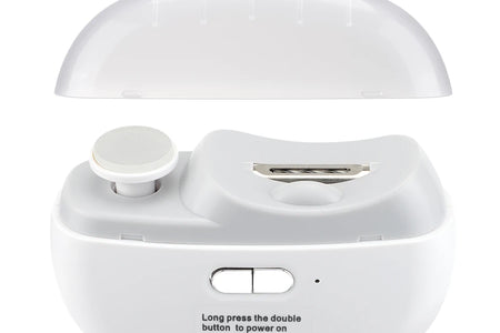 Rechargeable Electric Nail Clipper & Polisher - Automatic Trimmer for All Ages with LED Light