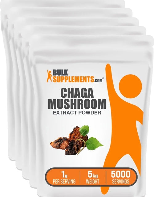 Load image into Gallery viewer, Bulksupplements Chaga Mushroom Extract Powder - Mushroom Supplement - Vegan &amp; Herbal, 1G per Serving, 5Kg (11 Lbs)
