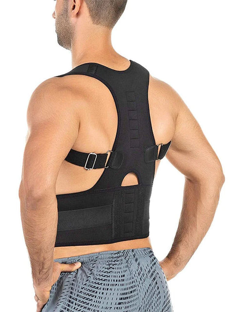 Load image into Gallery viewer, Posture Corrector Support Magnetic Back Shoulder Brace Belt Band for Men Women

