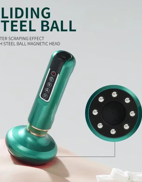 Load image into Gallery viewer, Revitalize Your Body with the Tricolor Electric Massager: Anti-Cellulite Vacuum Suction Cup &amp; Infrared Heat Scraping Therapy for Slimming and Wellness
