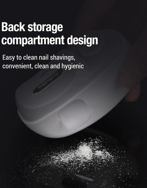 Load image into Gallery viewer, Rechargeable Electric Nail Clipper &amp; Polisher - Automatic Trimmer for All Ages with LED Light
