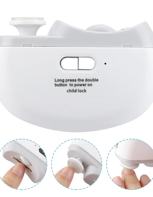 Load image into Gallery viewer, Rechargeable Electric Nail Clipper &amp; Polisher - Automatic Trimmer for All Ages with LED Light
