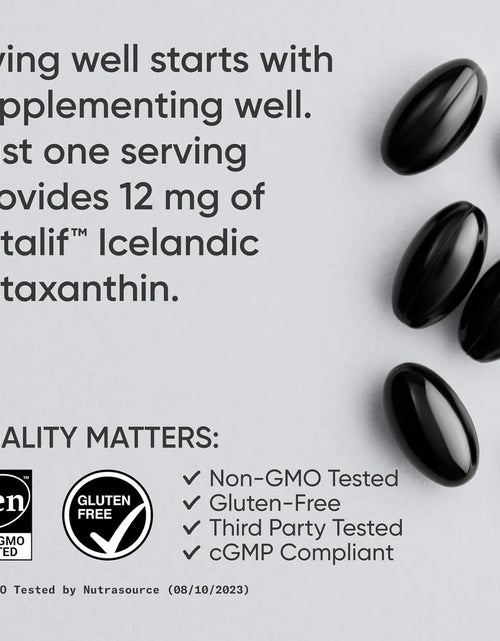 Load image into Gallery viewer, Sports Research Triple Strength Astaxanthin 12Mg with Organic Coconut Oil - Antioxidant Supplement, Non-Gmo Verified &amp; Gluten Free - 60 Softgels
