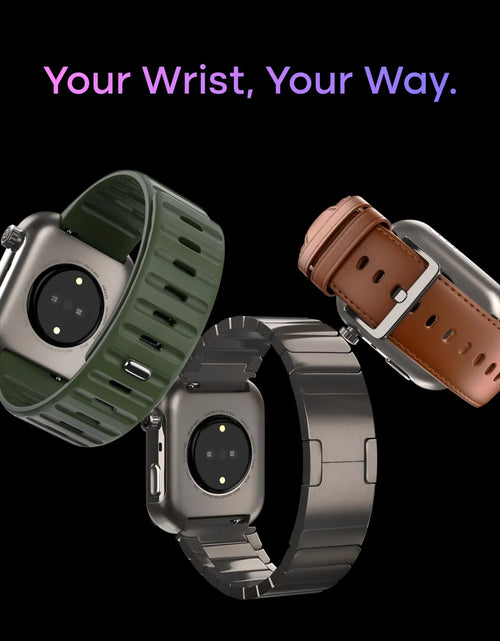 Load image into Gallery viewer, Colorfit Pro 6 Max Smartwatch – 1.96" AMOLED, AI, Stainless Steel, GPS, Swim, 5 ATM, 7-Day Battery, Sports, Fitness &amp; Health (Signature Brown)
