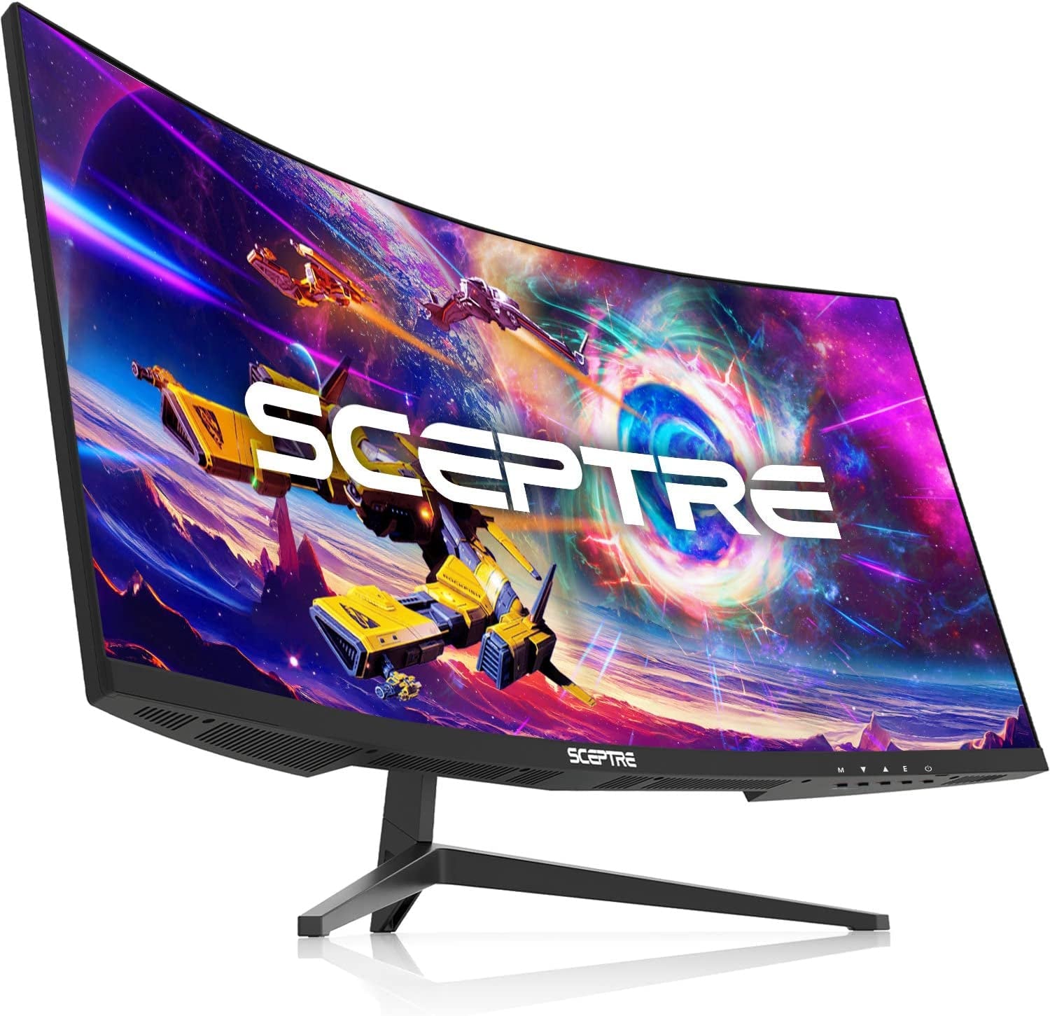 30-Inch Ultra Wide Curved Gaming Monitor - 21:9, 2560x1080, 200Hz, HDMI/DisplayPort, Built-In Speakers, Sleek Metal Black Design