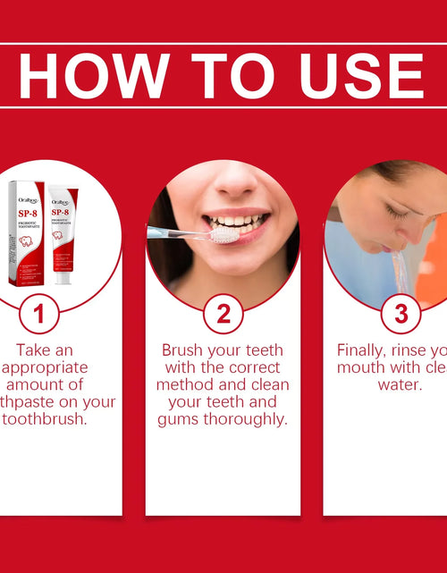 Load image into Gallery viewer, Sp-8 Probiotic Toothpaste - Brightening Mint Formula for Fresh Breath, Deep Cleaning, and Plaque Removal for Whiter Teeth

