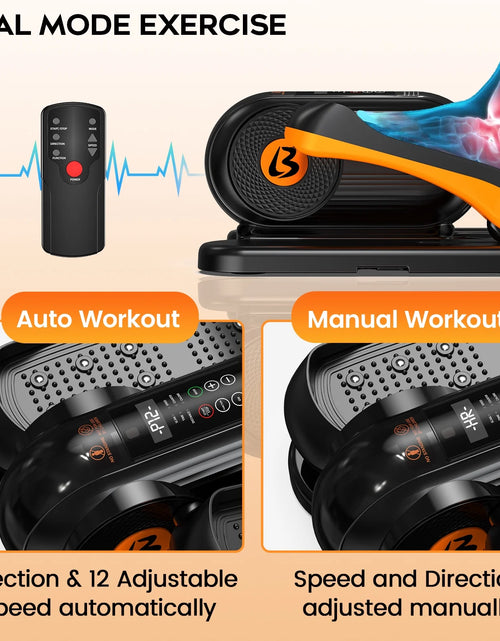 Load image into Gallery viewer, under Desk Elliptical Machine Fully Assembled Electric Pedal Exerciser Trainer Dual-Directional Training Mini Exercise Equipment with Remote Control &amp; LCD Monitor for Home Office Gym
