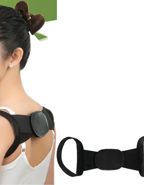 Load image into Gallery viewer, 1PC White Posture Corrector for Men and Women - Bionic System Back Brace Adjustable Upper Back Support Shoulder Posture Brace, Back Straightener Neck Pain Relief
