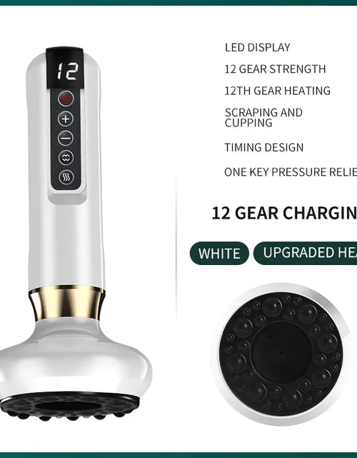 Load image into Gallery viewer, Revitalize Your Body with the Tricolor Electric Massager: Anti-Cellulite Vacuum Suction Cup &amp; Infrared Heat Scraping Therapy for Slimming and Wellness
