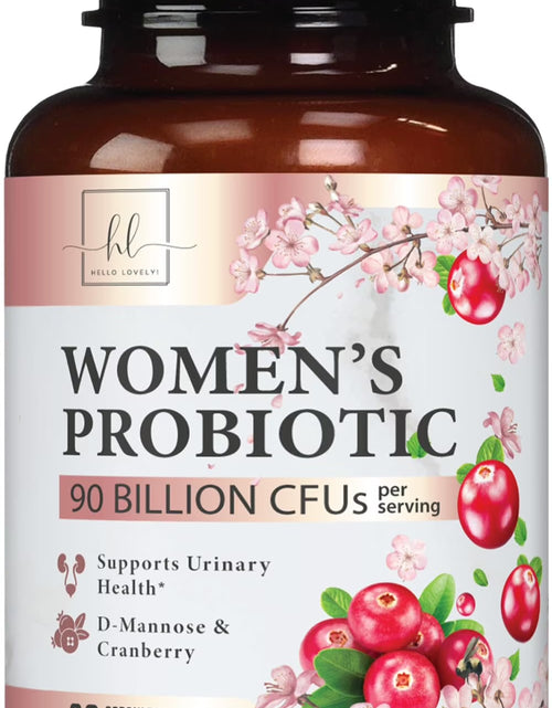Load image into Gallery viewer, Probiotics for Women Digestive Health Support - 90 Billion CFU Women'S Probiotic, 16 Strains, Cranberry, Vaginal Probiotic with Prebiotics, PH, Immune, Urinary, &amp; Feminine Health Support, 60 Capsules
