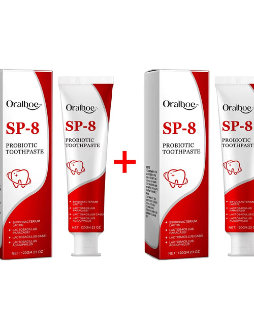 Load image into Gallery viewer, Sp-8 Probiotic Toothpaste - Brightening Mint Formula for Fresh Breath, Deep Cleaning, and Plaque Removal for Whiter Teeth
