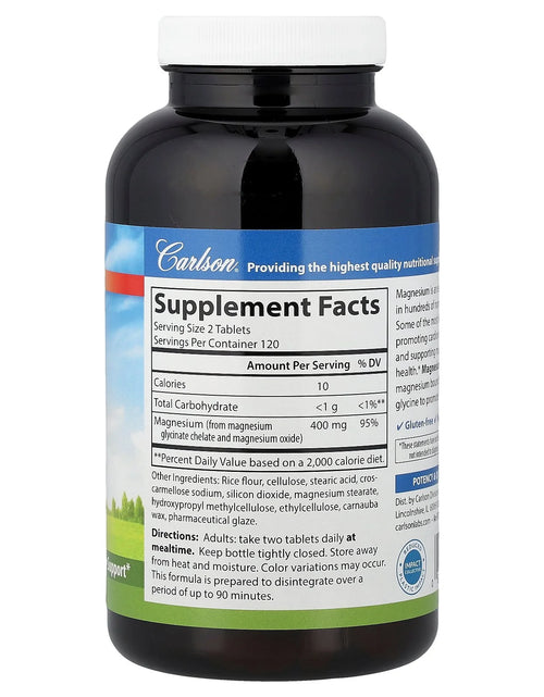 Load image into Gallery viewer, Magnesium Glycinate, 240 Tablets (200 Mg per Tablet)
