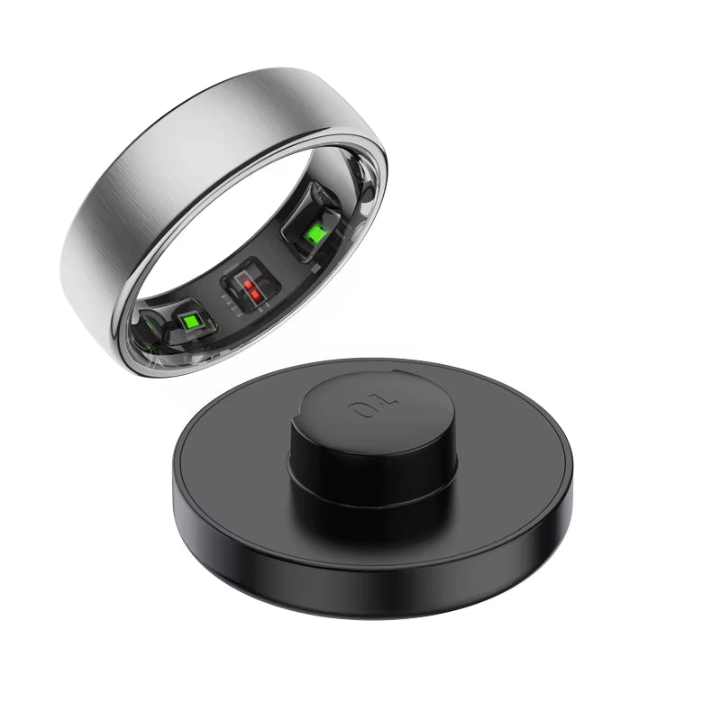 R10 Smart Ring: Wireless Charging Health & Sleep Monitor for Men & Women, Multi-Sport Modes Compatible with Android & iOS